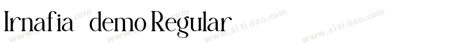 Irnafia_demo Regular字体转换